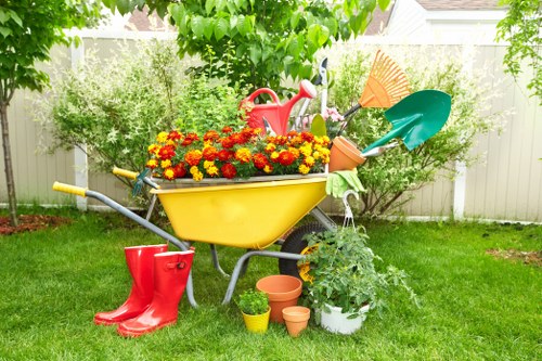 Professional gardener maintaining a Ruislip garden